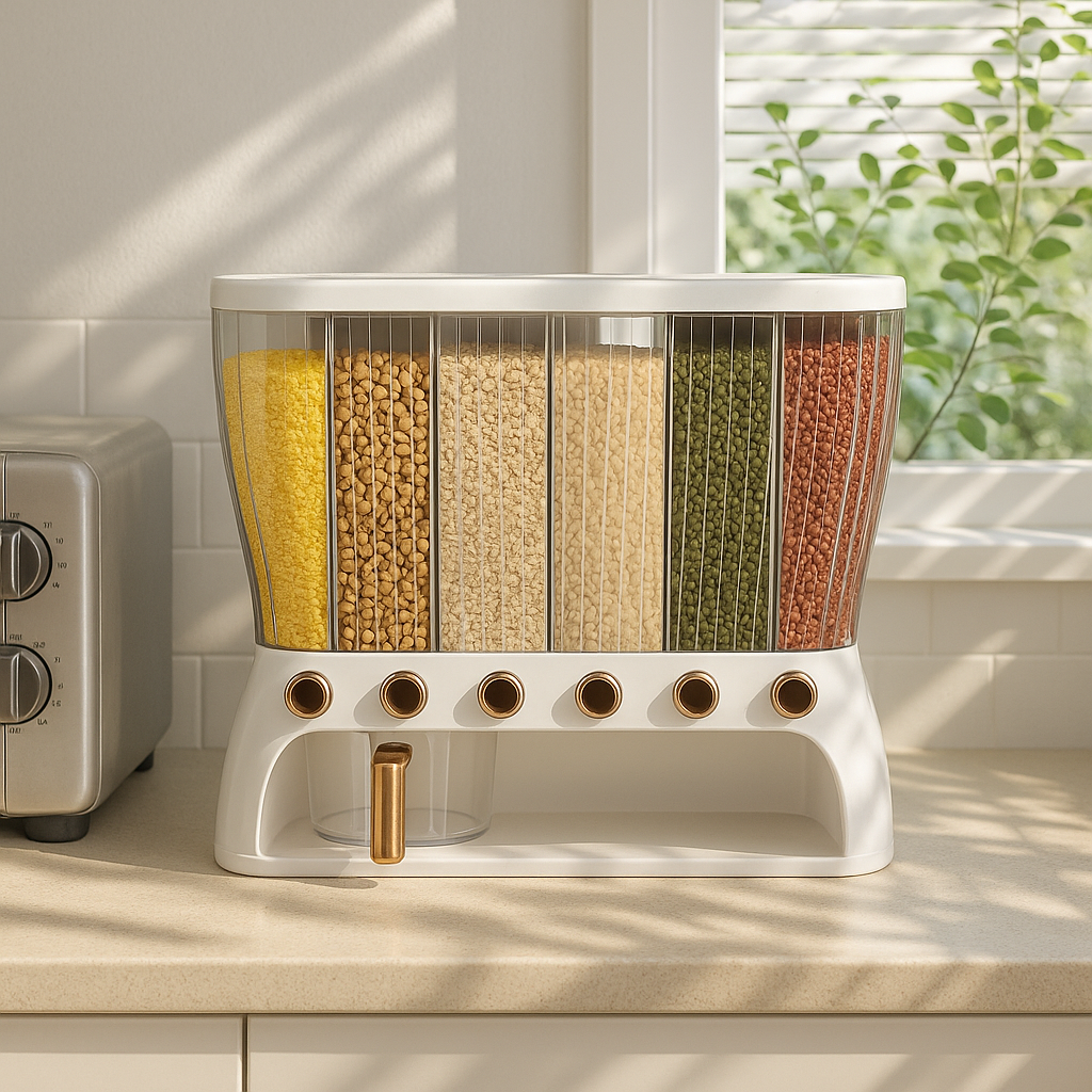 Elegant Airtight Grain Dispenser – 12kg