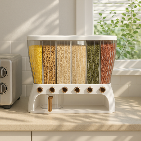 Elegant Airtight Grain Dispenser – 12kg