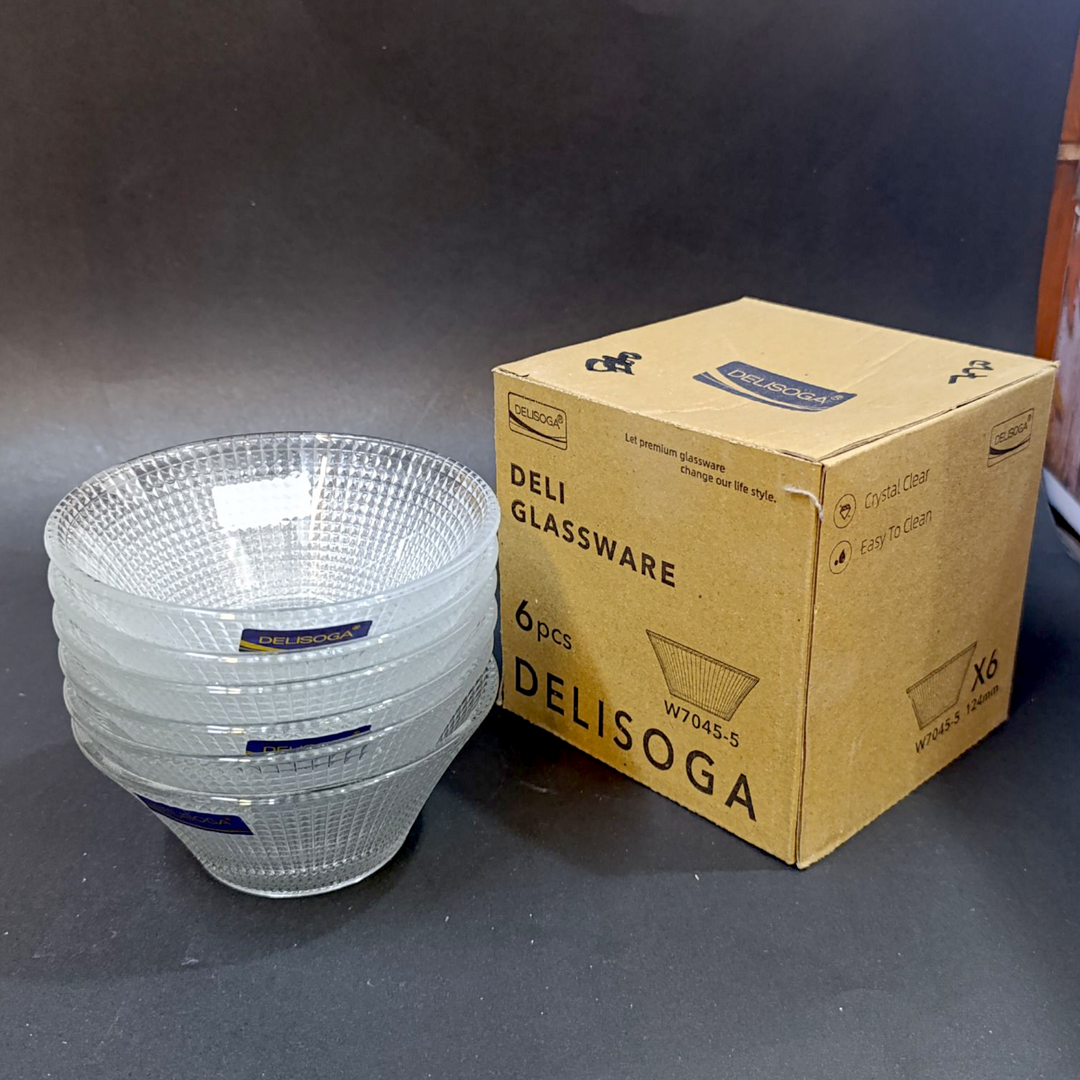 Textured Small Bowl (Piyali) Set Of 6 Pieces (124MM)