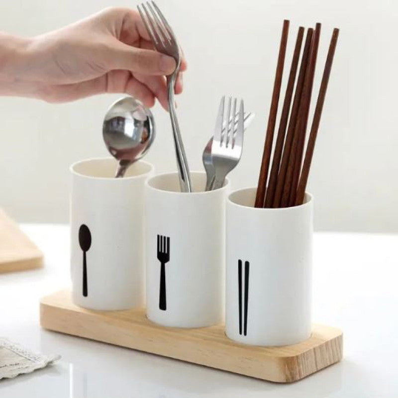 Spoon Holder Set with Drainage