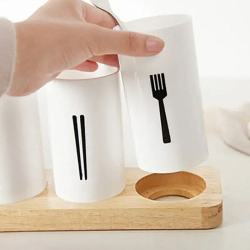 Spoon Holder Set with Drainage