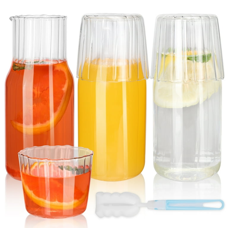 Bedside water carafes, water bottle with tumbler glass