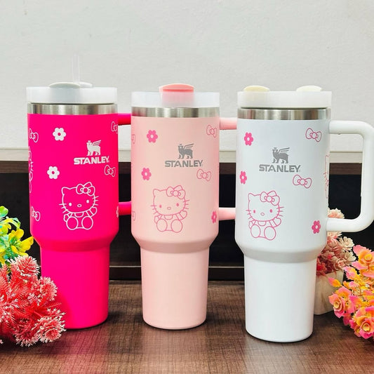 Limited Edition Stanley x Hello Kitty Quencher H2.0 Flowstate Tumbler Available in multicolor