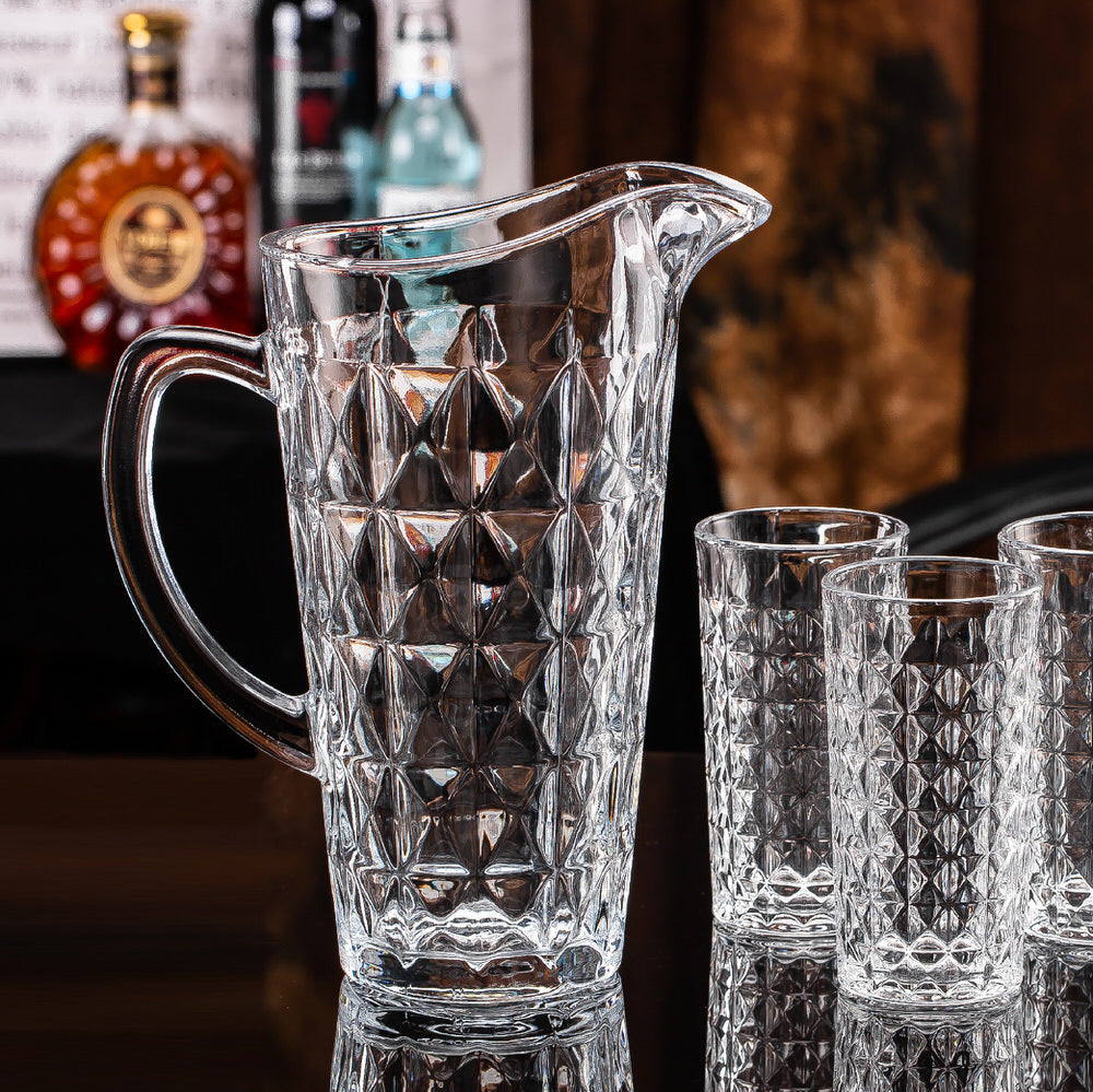 Water Set Glass & Jug 7 PCS
