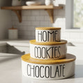 3 pcs Ceramic Kitchen Storage Canisters