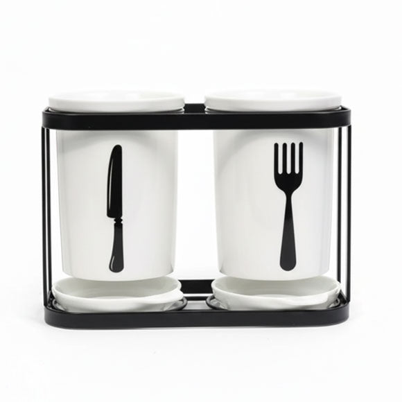 Spoon Holder Set with Drainage