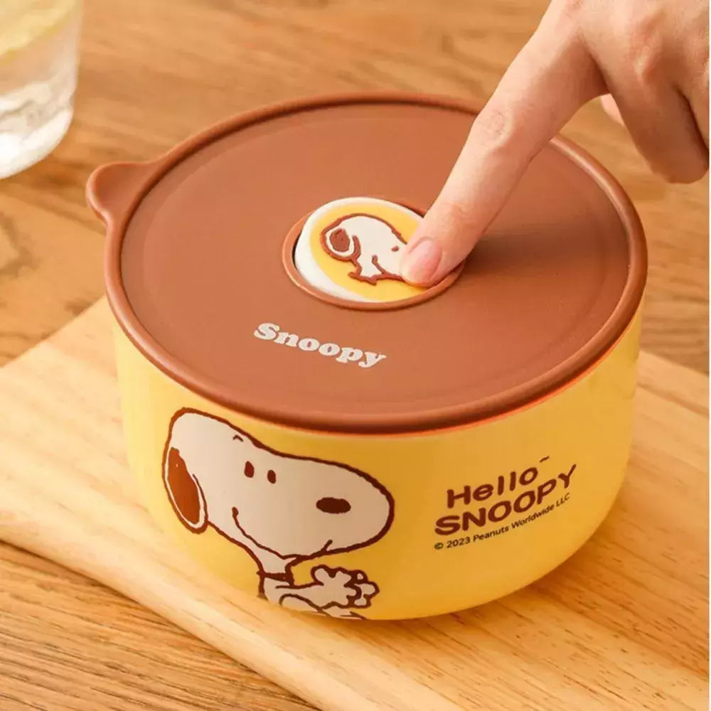 Hello Snoopy Original Food Storage Bowl Set Of 3 PCS