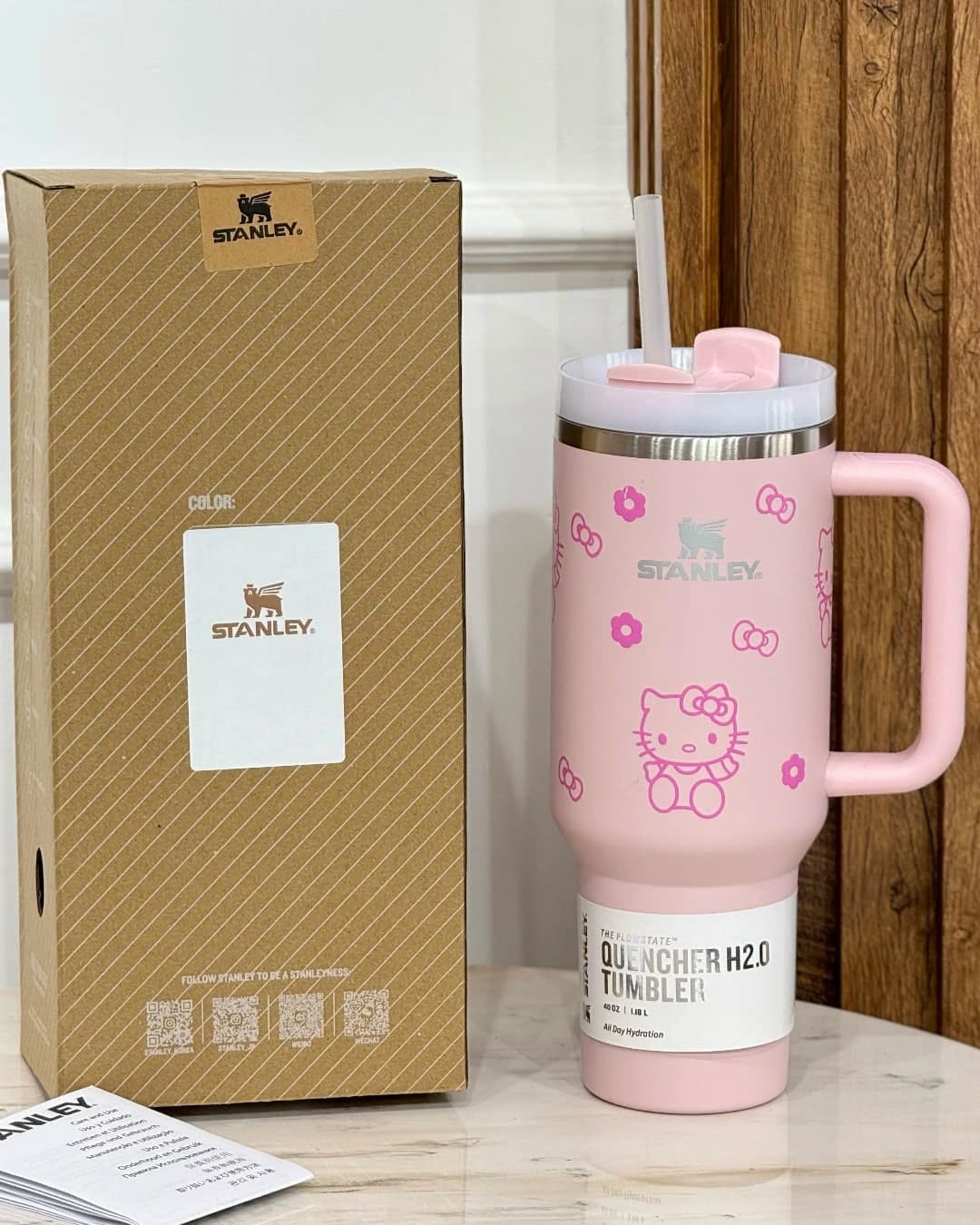 Limited Edition Stanley x Hello Kitty Quencher H2.0 Flowstate Tumbler Available in multicolor