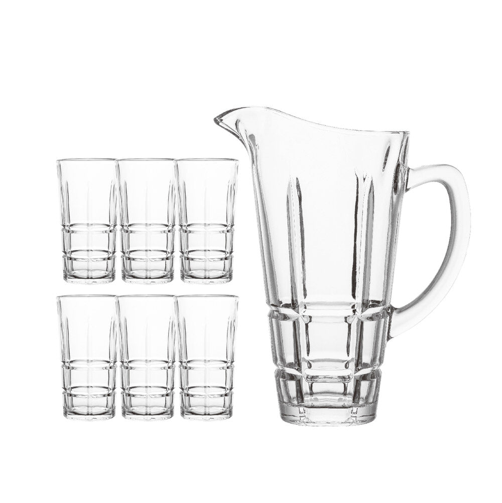 Set of 7 pieces Jug Glass