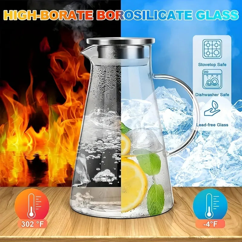 Glass Teapot Pitcher Jug