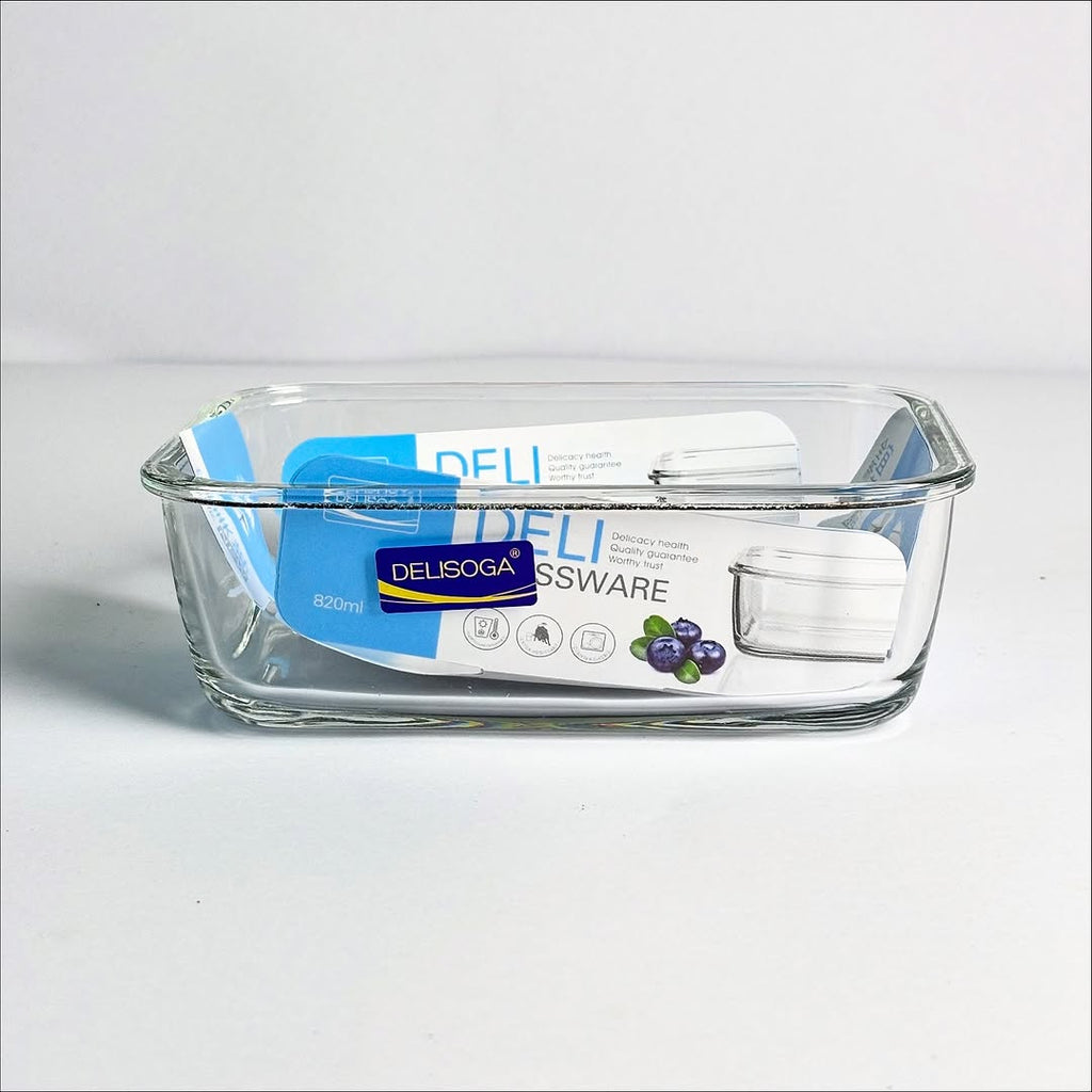 Transparent Glass 3PCS Dish Set Large 1900ML Medium 1160ML Small 820ML