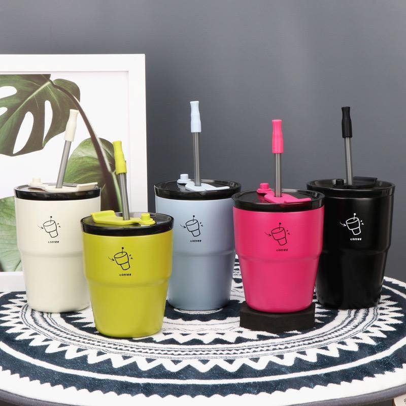 Korean Style Insulated Mug Portable Thermal Drinking Cup
