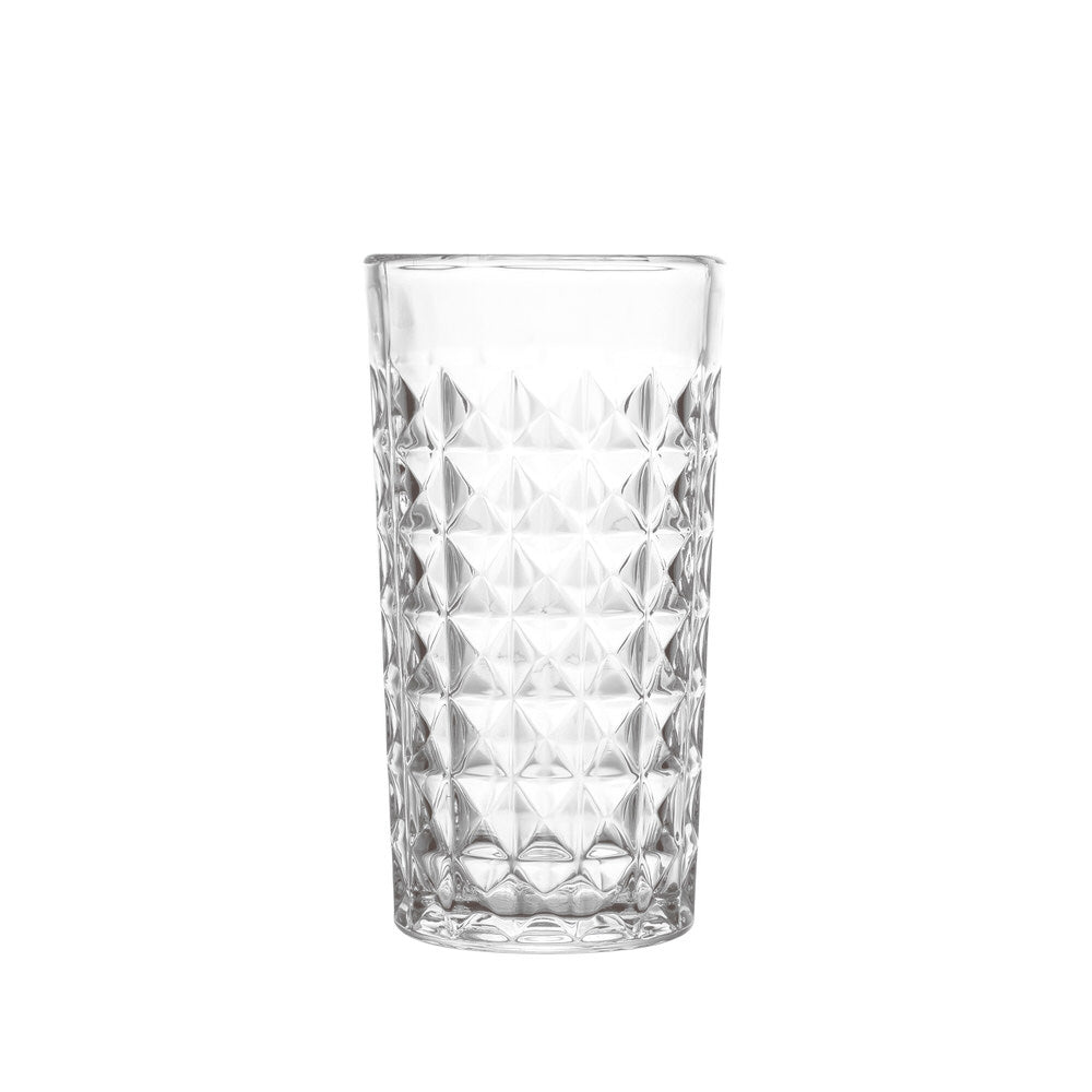 Textured Drinking Glass Set Of 6 Pieces 280ML
