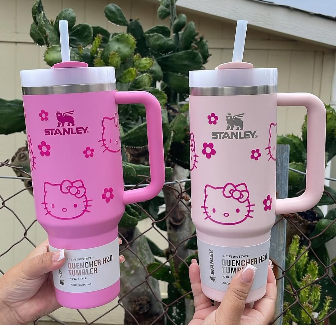 Limited Edition Stanley x Hello Kitty Quencher H2.0 Flowstate Tumbler Available in multicolor