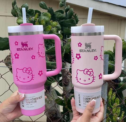 Limited Edition Stanley x Hello Kitty Quencher H2.0 Flowstate Tumbler Available in multicolor
