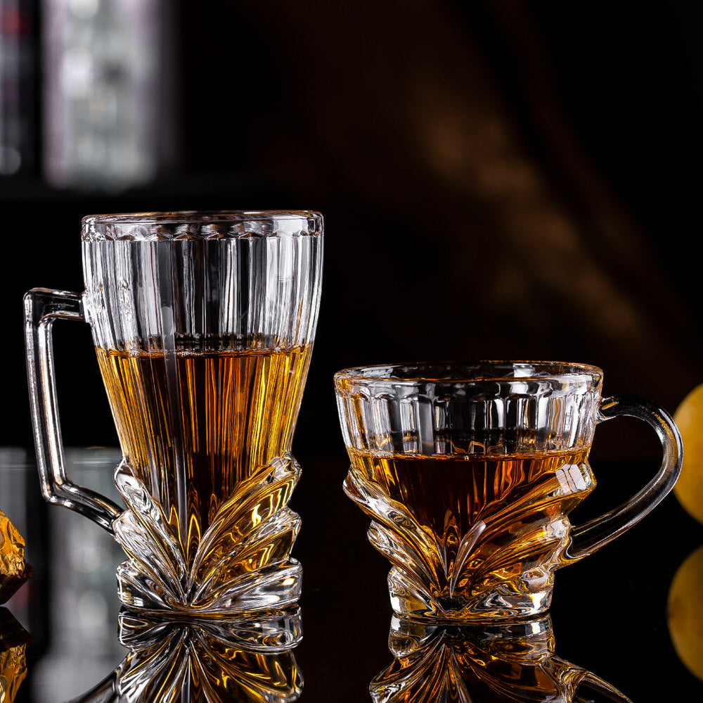 Textured Tea Cup 270ML 6 Pieces