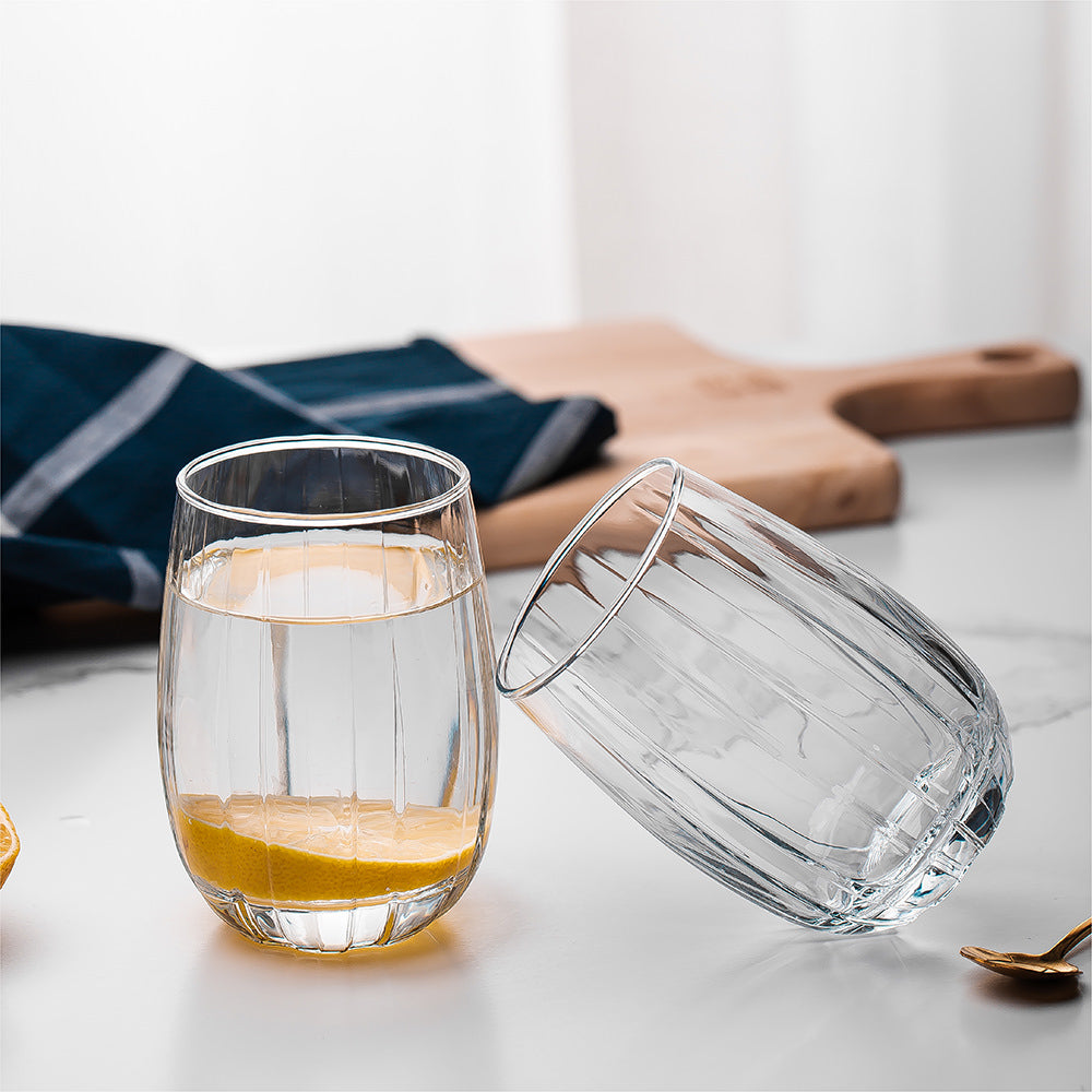 Transparent Clear Glass Set Of 6 Pieces 380ML