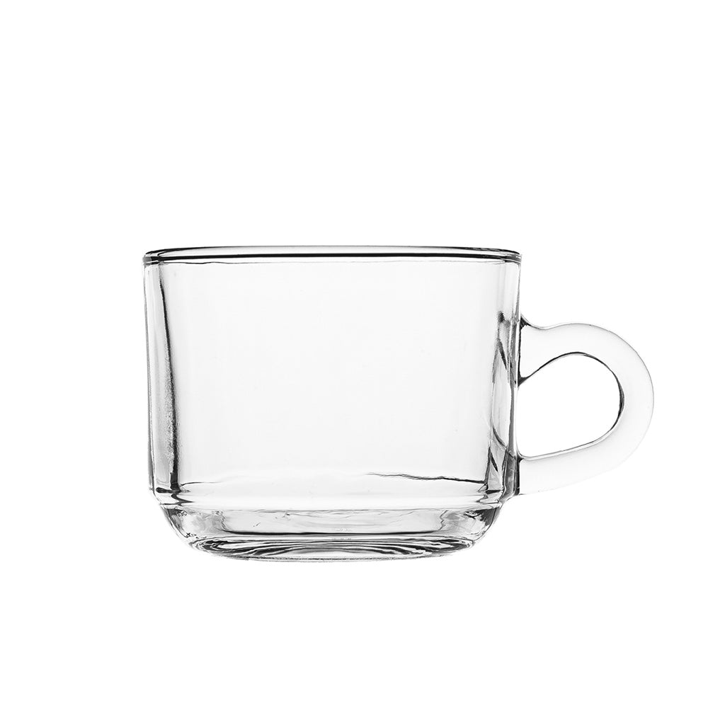 Transparent Tea Cup 210ML 6 Pieces