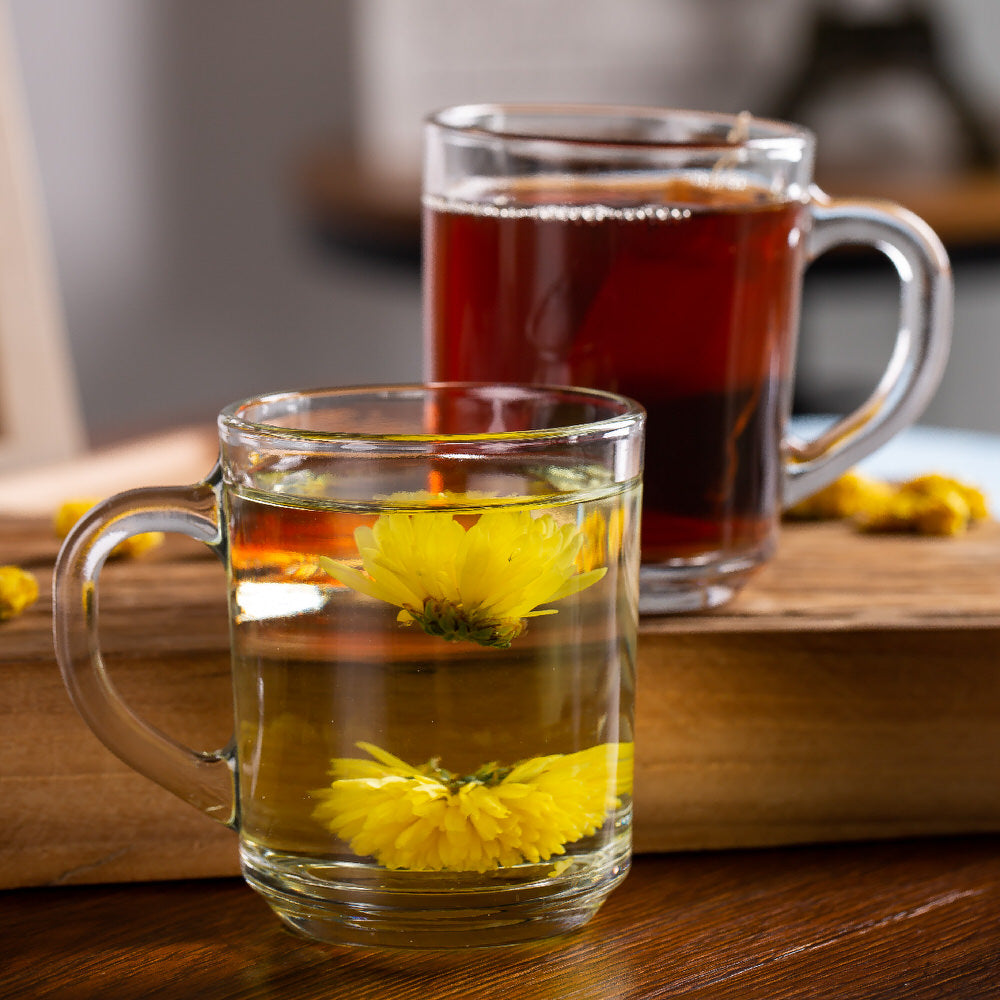 Set Of 6 Pieces Plain Transparent Glass Tea Cup, Mug 220ML