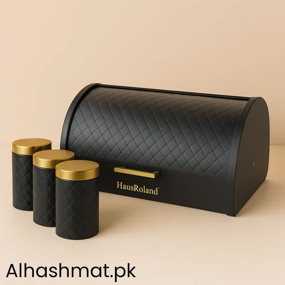 Haus Roland Breadbox With Jars