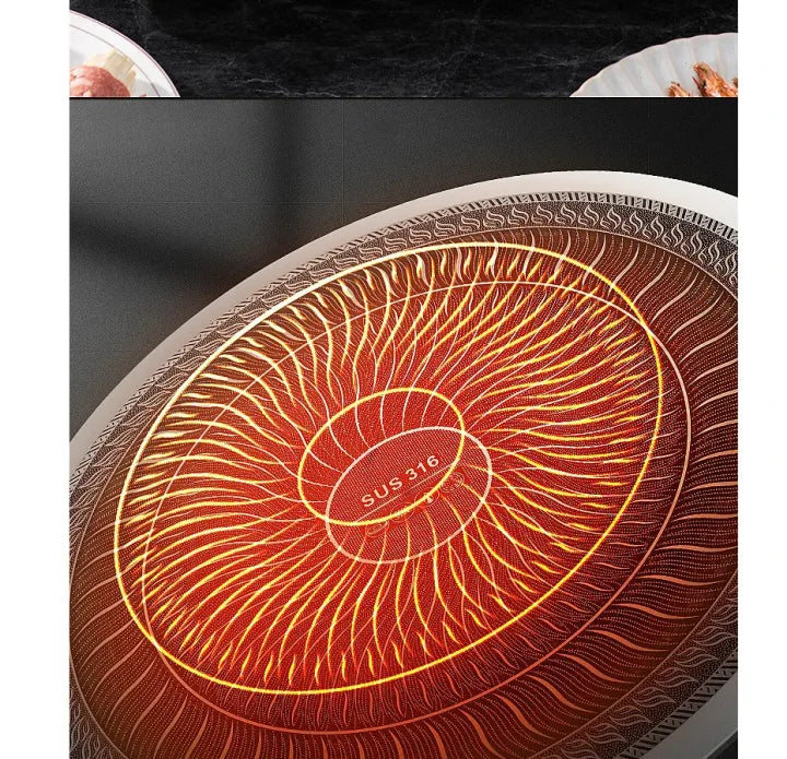 Non-Stick High Quality Heavy Duty Honeycomb Foldable Tawa Pan (Available in 34CM 38CM) Steel Laser Coated