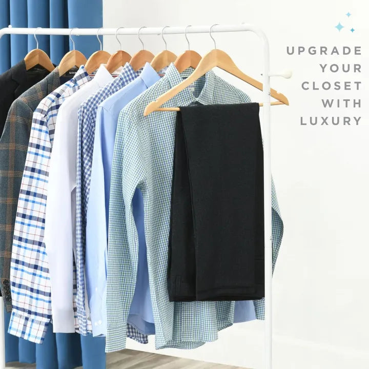 Wooden Clothes Hanging Hangers Set Of 10 PCS