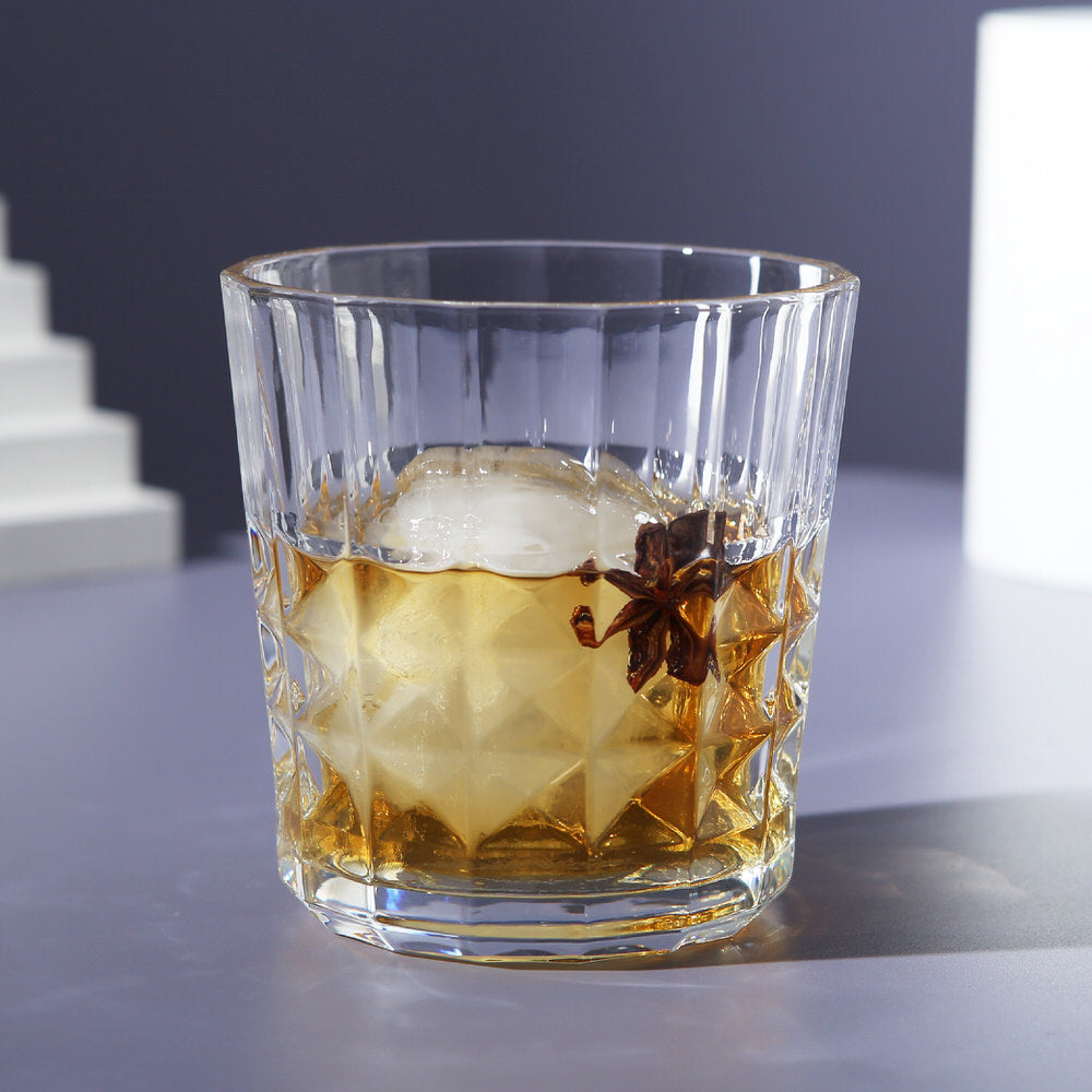 Textured Drinking Glass Set Of 6 Pieces 340ML