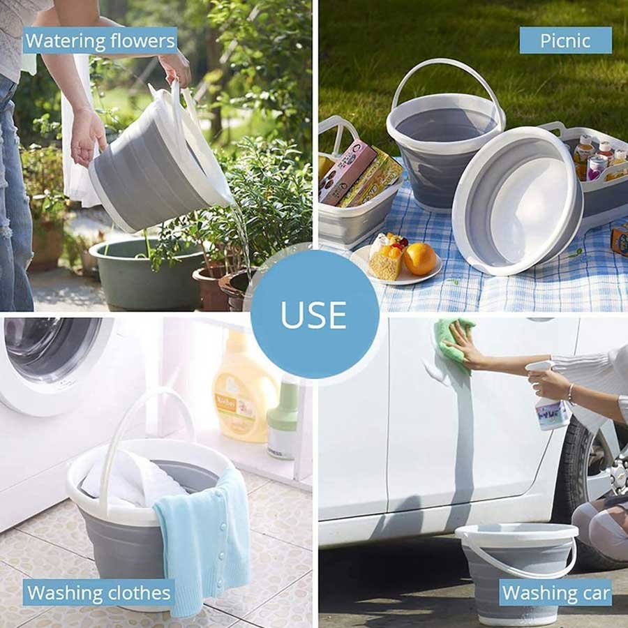 10 Liter Multipurpose Foldable Bucket