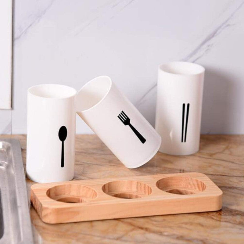Spoon Holder Set with Drainage