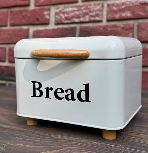 Set of 2 Kitchen Storage Bread Box Containers