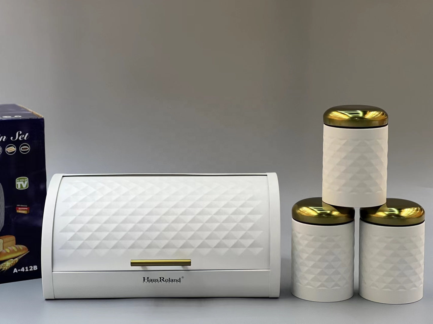 Haus Roland Breadbox With Jars