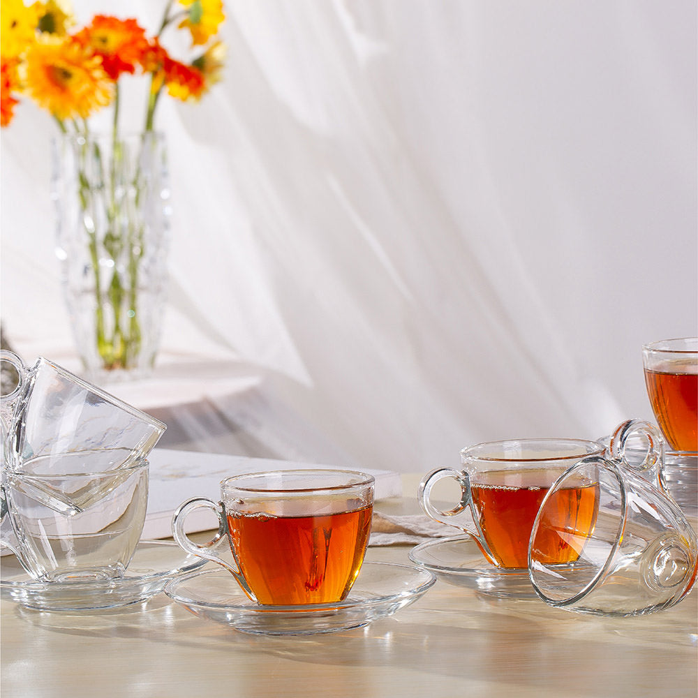 Tea Set Of 12 Pieces With Saucer Plates