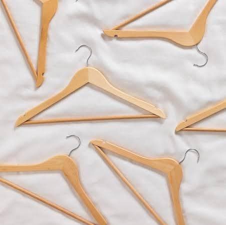 Wooden Clothes Hanging Hangers Set Of 10 PCS