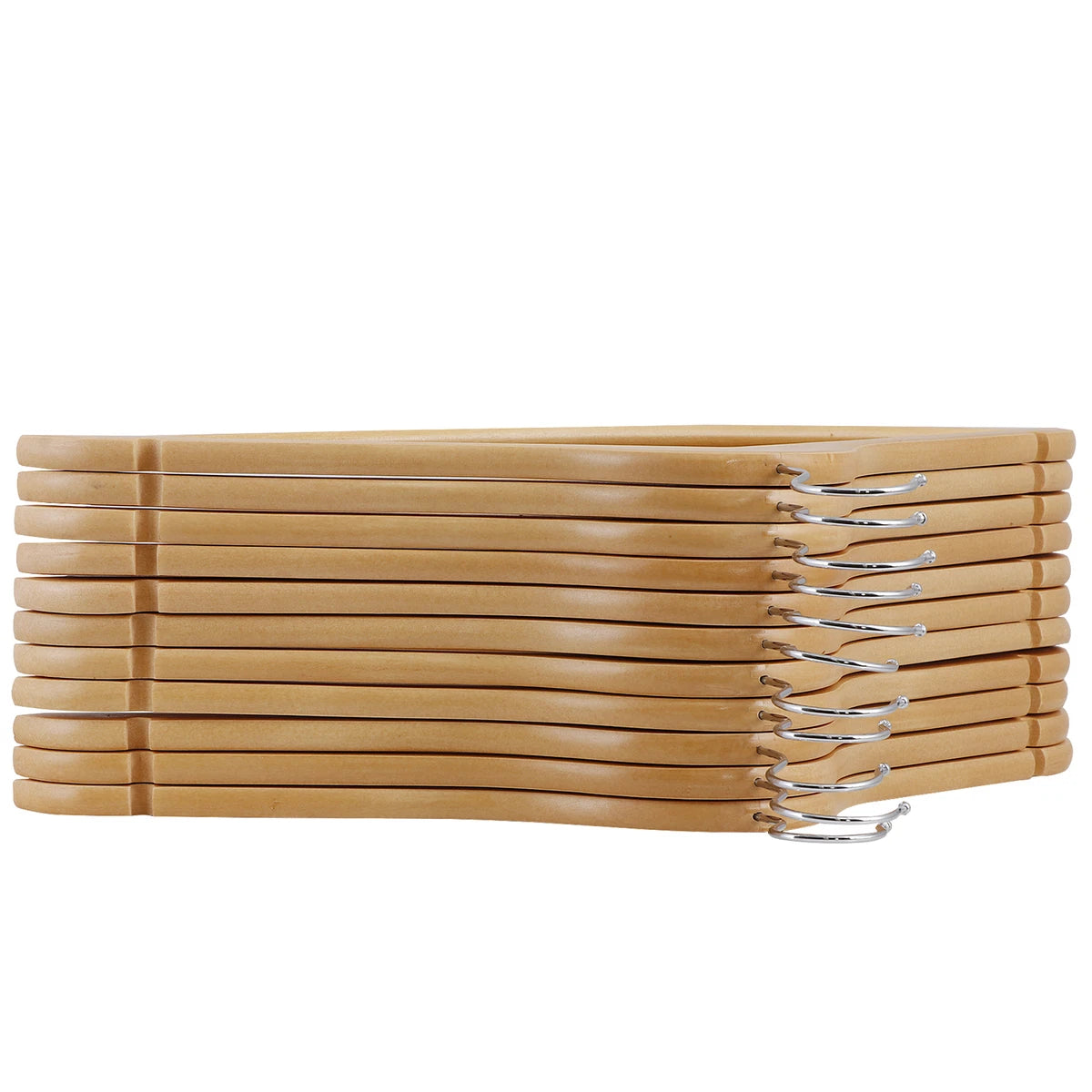Wooden Clothes Hanging Hangers Set Of 10 PCS