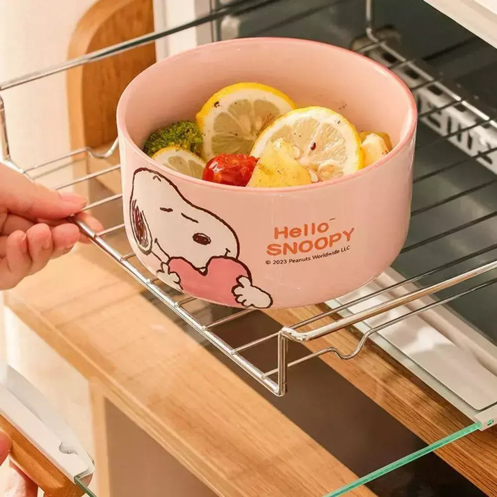 Hello Snoopy Food Storage Ceramic Bowl Set Of 3 PCS