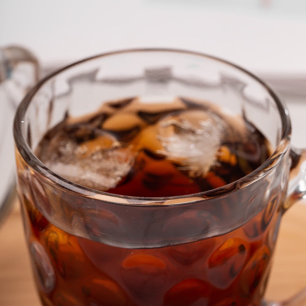 Textured Glass Tea Coffee Cup 230ML 6 Pieces