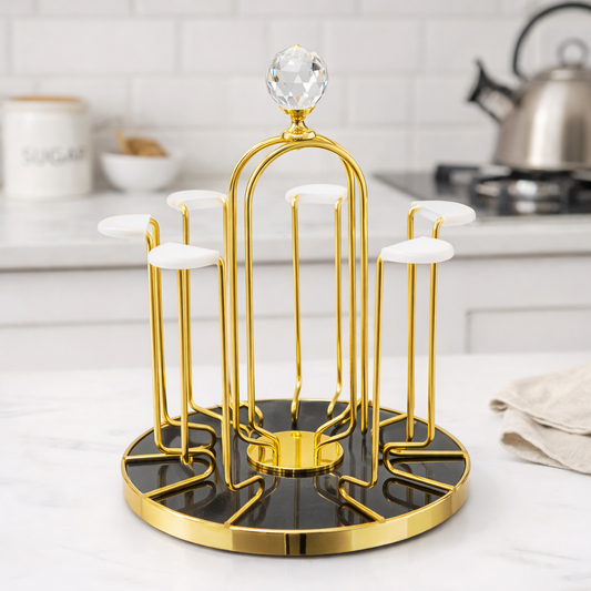 Luxury Gold Glass Stand