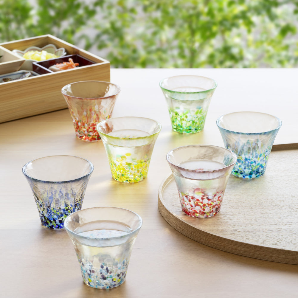 Transparent Double-walled dried flowers glasses (Multicolor)
