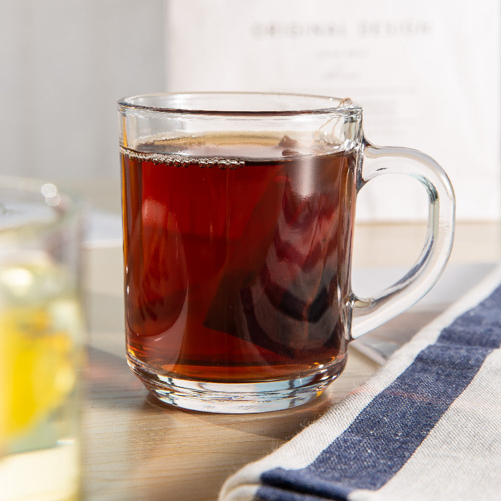 Set Of 6 Pieces Plain Transparent Glass Tea Cup, Mug 220ML