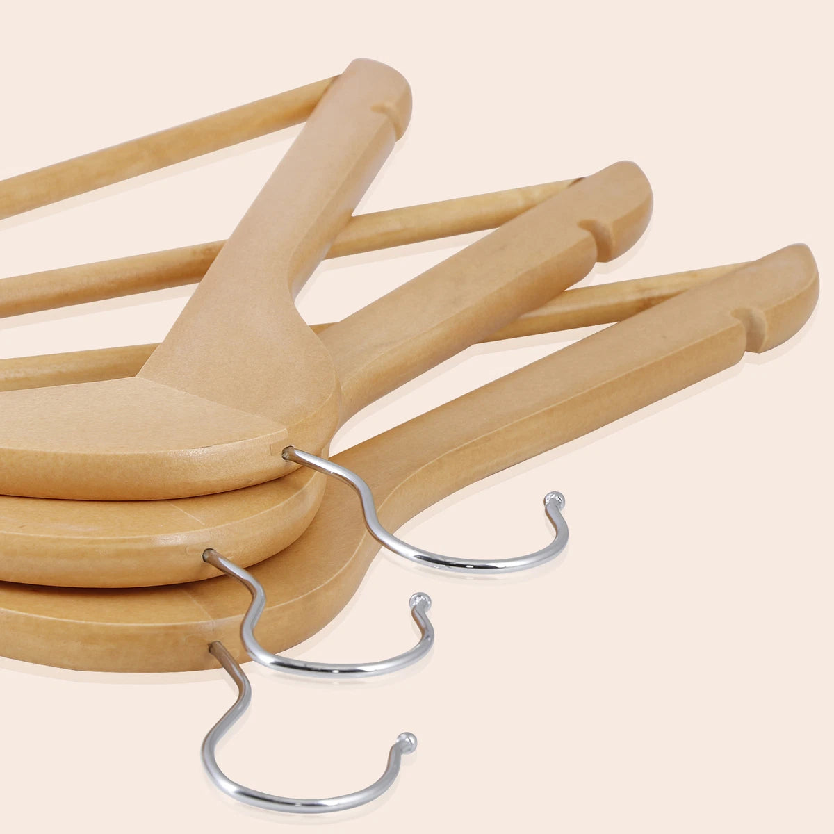 Wooden Clothes Hanging Hangers Set Of 10 PCS