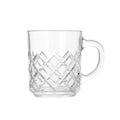 Textured Glass Tea Cup, Mug Set Of 6 Pieces 220ML