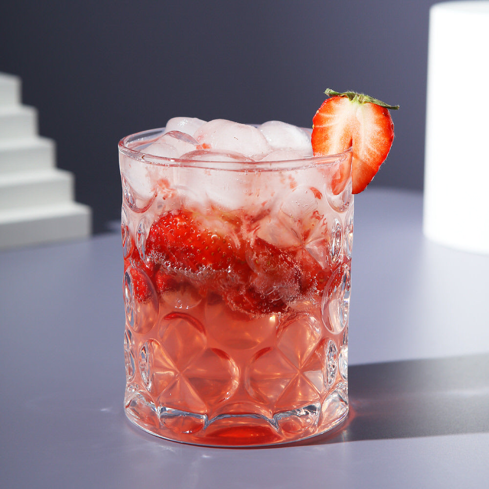 Textured Drinking Glass Set Of 6 Pieces 340ML