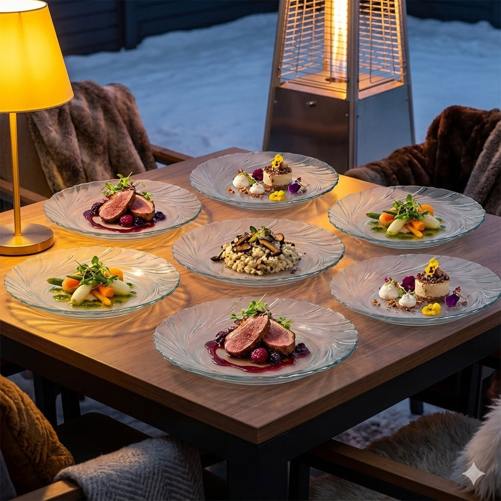 Deep Dinner Plates Set Of 6 (9Inch)