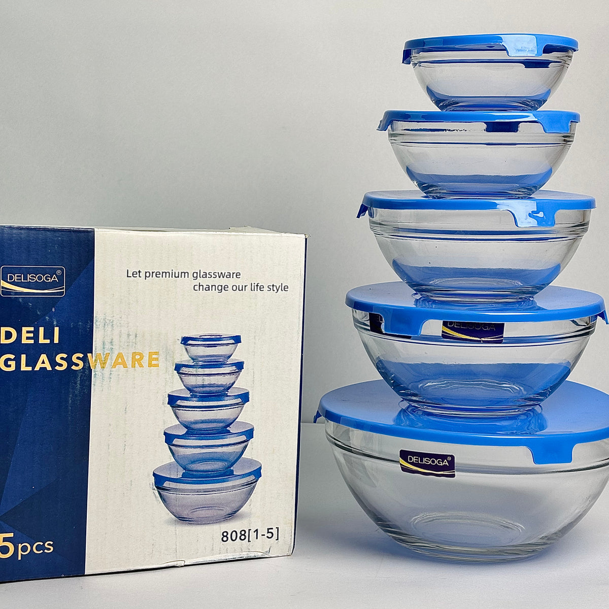 5 PCS Bowl Set With Lid