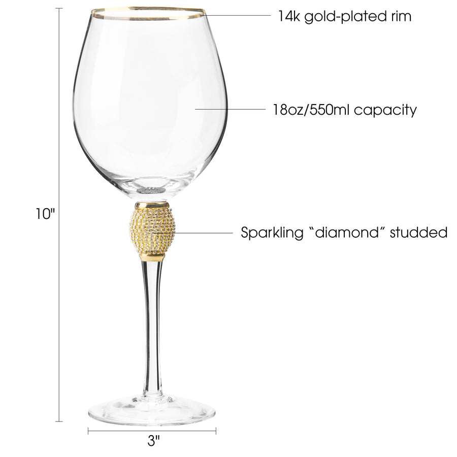 Luxurious Wine Glass Set Of 6 Pieces