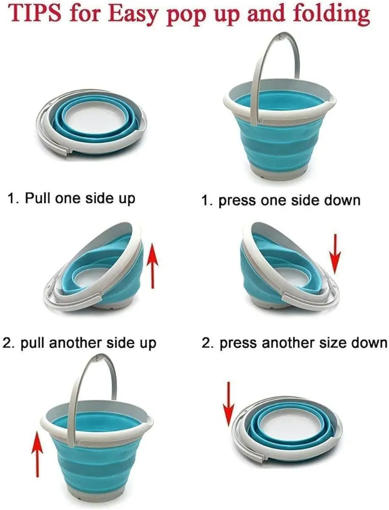 10 Liter Multipurpose Foldable Bucket