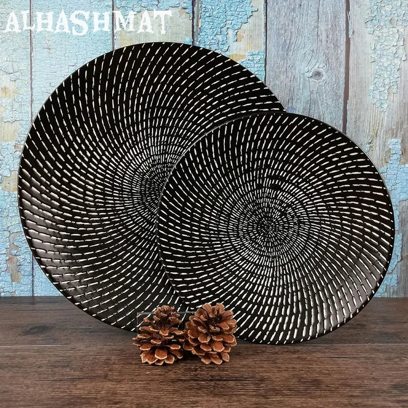 Premium Porcelain Black Dinner Plate