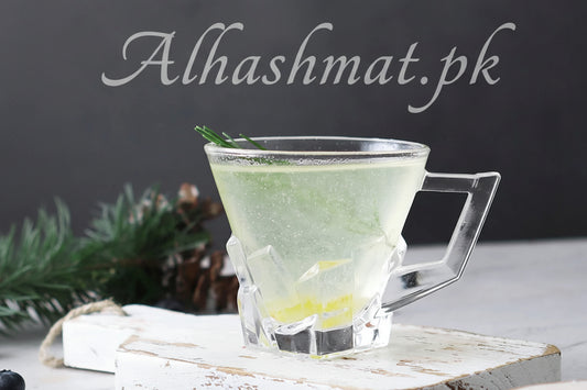 Textured Transparent Glass Tea Cup 155ML 6 Pieces