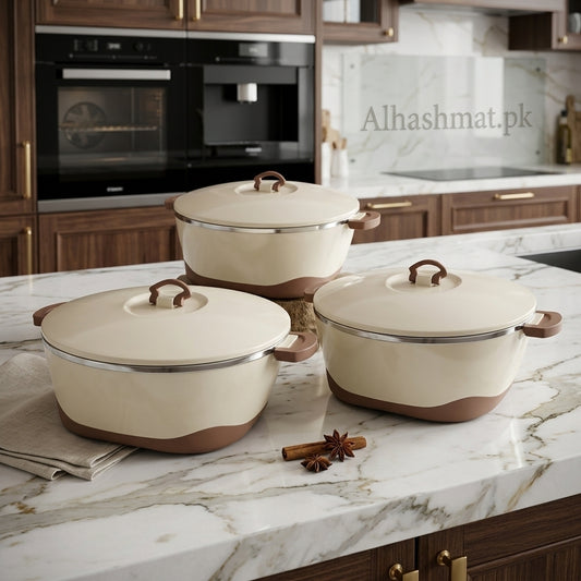 Premium Quality 3 PCS Food Warmer Hotpot Thailand Made