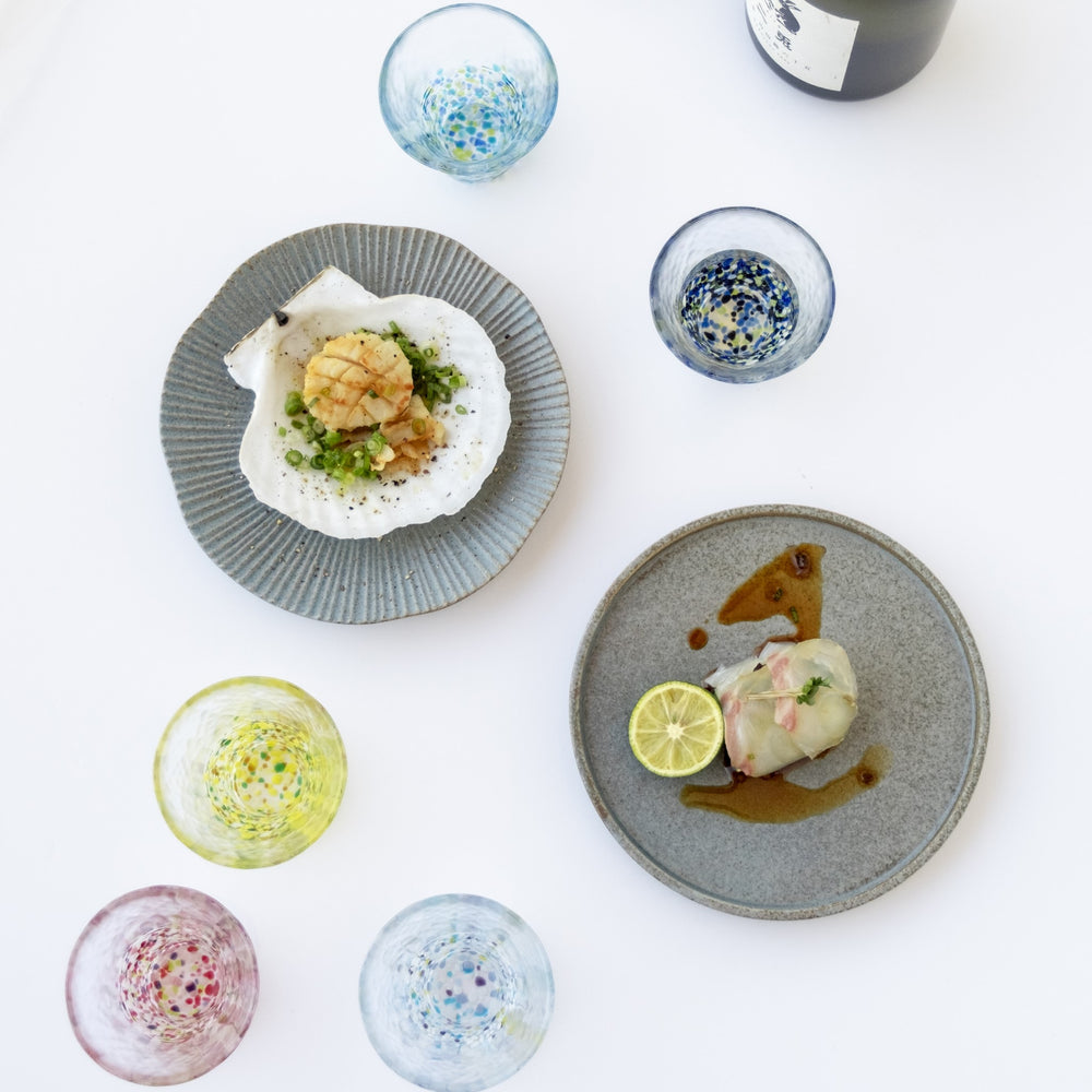 Transparent Double-walled dried flowers glasses (Multicolor)